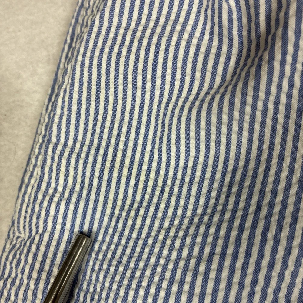 Vintage Polo Ralph Lauren Seersucker Pants Hemmed 50x24 Mens Nautical Coastal
